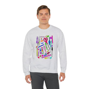 Art Supplies Unisex Heavy Blend™ Crewneck Sweatshirt