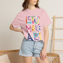 Load image into Gallery viewer, Let's Make Art T-Shirt Comfort Colors Tee– Colorful Creative Graphic Tee for Artists

