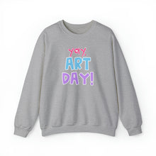 Load image into Gallery viewer, YAY, Art Day! Unisex Heavy Blend™ Crewneck Sweatshirt
