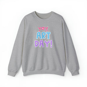 YAY, Art Day! Unisex Heavy Blend™ Crewneck Sweatshirt