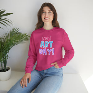 YAY, Art Day! Unisex Heavy Blend™ Crewneck Sweatshirt