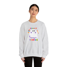 Load image into Gallery viewer, Spooky Art Teacher Season Unisex Heavy Blend™ Crewneck Sweatshirt

