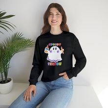 Load image into Gallery viewer, Spooky Art Teacher Season Unisex Heavy Blend™ Crewneck Sweatshirt
