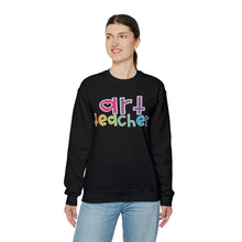 Load image into Gallery viewer, Heart Art Teacher Unisex Heavy Blend™ Crewneck Sweatshirt
