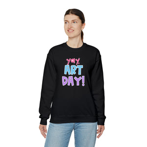 YAY, Art Day! Unisex Heavy Blend™ Crewneck Sweatshirt