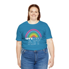 Load image into Gallery viewer, LETS MAKE ART Rainbow Unisex Jersey Short Sleeve Tee
