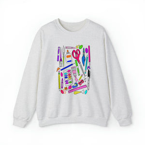 Art Supplies Unisex Heavy Blend™ Crewneck Sweatshirt