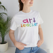 Load image into Gallery viewer, Heart Art Teacher Unisex Jersey Short Sleeve Tee
