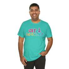 Load image into Gallery viewer, Heart Art Teacher Unisex Jersey Short Sleeve Tee
