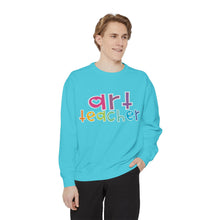 Load image into Gallery viewer, Art Teacher Heart Sweatshirt: Comfort Colors Tee

