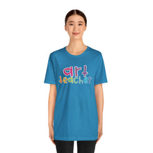 Load image into Gallery viewer, Heart Art Teacher Unisex Jersey Short Sleeve Tee
