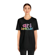 Load image into Gallery viewer, Heart Art Teacher Unisex Jersey Short Sleeve Tee

