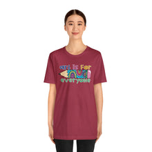 Load image into Gallery viewer, Art is for Everyone Unisex Jersey Short Sleeve Tee
