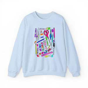 Art Supplies Unisex Heavy Blend™ Crewneck Sweatshirt