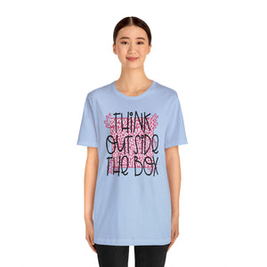 Think outside the box! Unisex Jersey Short Sleeve Tee