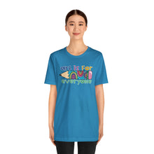 Load image into Gallery viewer, Art is for Everyone Unisex Jersey Short Sleeve Tee
