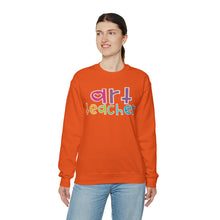 Load image into Gallery viewer, Heart Art Teacher Unisex Heavy Blend™ Crewneck Sweatshirt
