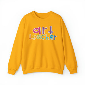 Heart Art Teacher Unisex Heavy Blend™ Crewneck Sweatshirt