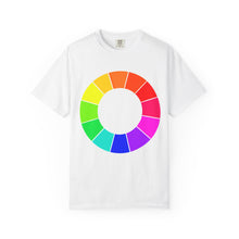 Load image into Gallery viewer, Color Wheel T-Shirt — Vibrant Rainbow Graphic Tee
