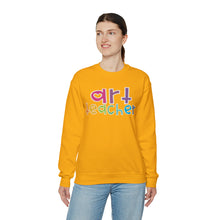 Load image into Gallery viewer, Heart Art Teacher Unisex Heavy Blend™ Crewneck Sweatshirt
