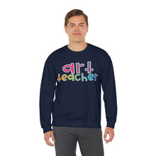 Load image into Gallery viewer, Heart Art Teacher Unisex Heavy Blend™ Crewneck Sweatshirt
