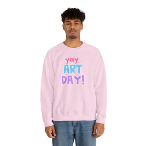 YAY, Art Day! Unisex Heavy Blend™ Crewneck Sweatshirt