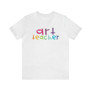 Heart Art Teacher Unisex Jersey Short Sleeve Tee