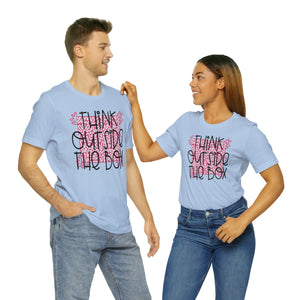 Think outside the box! Unisex Jersey Short Sleeve Tee
