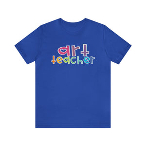 Heart Art Teacher Unisex Jersey Short Sleeve Tee