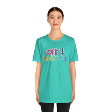 Load image into Gallery viewer, Heart Art Teacher Unisex Jersey Short Sleeve Tee
