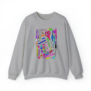 Art Supplies Unisex Heavy Blend™ Crewneck Sweatshirt