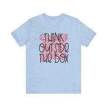 Load image into Gallery viewer, Think outside the box Unisex Jersey Short Sleeve Tee
