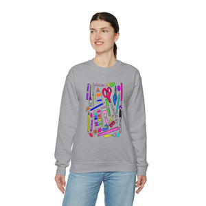 Art Supplies Unisex Heavy Blend™ Crewneck Sweatshirt