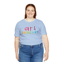 Load image into Gallery viewer, Heart Art Teacher Unisex Jersey Short Sleeve Tee
