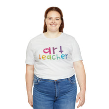 Load image into Gallery viewer, Heart Art Teacher Unisex Jersey Short Sleeve Tee
