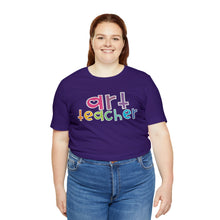 Load image into Gallery viewer, Heart Art Teacher Unisex Jersey Short Sleeve Tee
