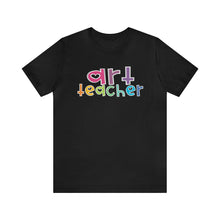 Load image into Gallery viewer, Heart Art Teacher Unisex Jersey Short Sleeve Tee
