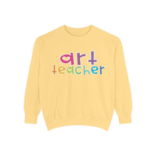 Load image into Gallery viewer, Art Teacher Heart Sweatshirt: Comfort Colors Tee
