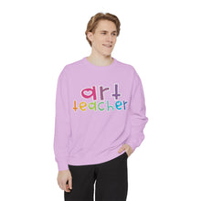 Load image into Gallery viewer, Art Teacher Heart Sweatshirt: Comfort Colors Tee
