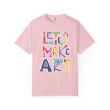 Load image into Gallery viewer, Let's Make Art T-Shirt Comfort Colors Tee– Colorful Creative Graphic Tee for Artists
