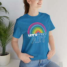 Load image into Gallery viewer, LETS MAKE ART Rainbow Unisex Jersey Short Sleeve Tee
