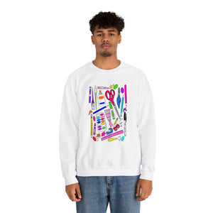 Art Supplies Unisex Heavy Blend™ Crewneck Sweatshirt
