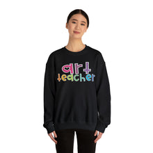 Load image into Gallery viewer, Heart Art Teacher Unisex Heavy Blend™ Crewneck Sweatshirt
