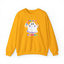Load image into Gallery viewer, Spooky Art Teacher Season Unisex Heavy Blend™ Crewneck Sweatshirt
