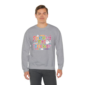 Spooky Art Teacher Unisex Heavy Blend™ Crewneck Sweatshirt