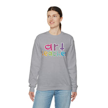 Load image into Gallery viewer, Heart Art Teacher Unisex Heavy Blend™ Crewneck Sweatshirt
