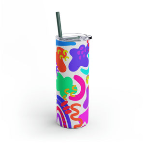 Organic Doodle Skinny Matte Tumbler, 20oz