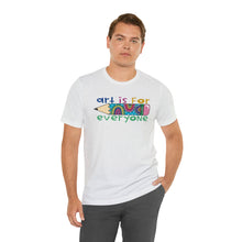 Load image into Gallery viewer, Art is for Everyone Unisex Jersey Short Sleeve Tee
