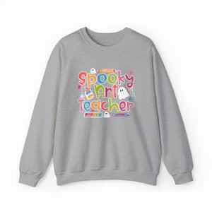 Spooky Art Teacher Unisex Heavy Blend™ Crewneck Sweatshirt