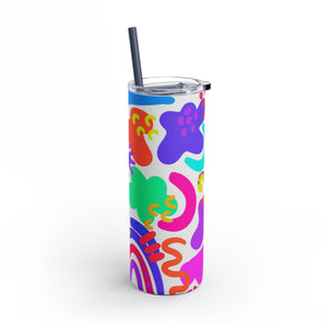 Organic Doodle Skinny Matte Tumbler, 20oz
